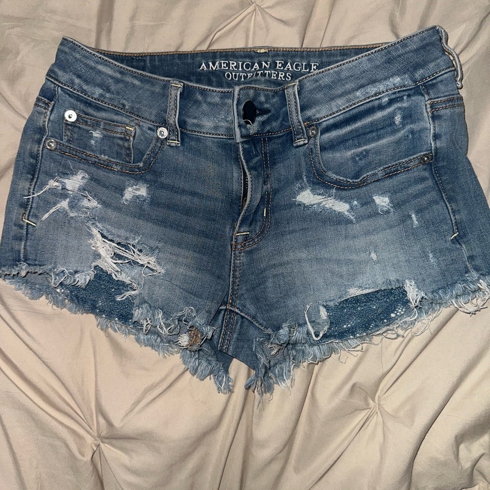 American Eagle Outfitters Women's Blue Denim Shorts